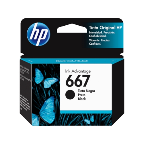 Cartucho hp 667  black 