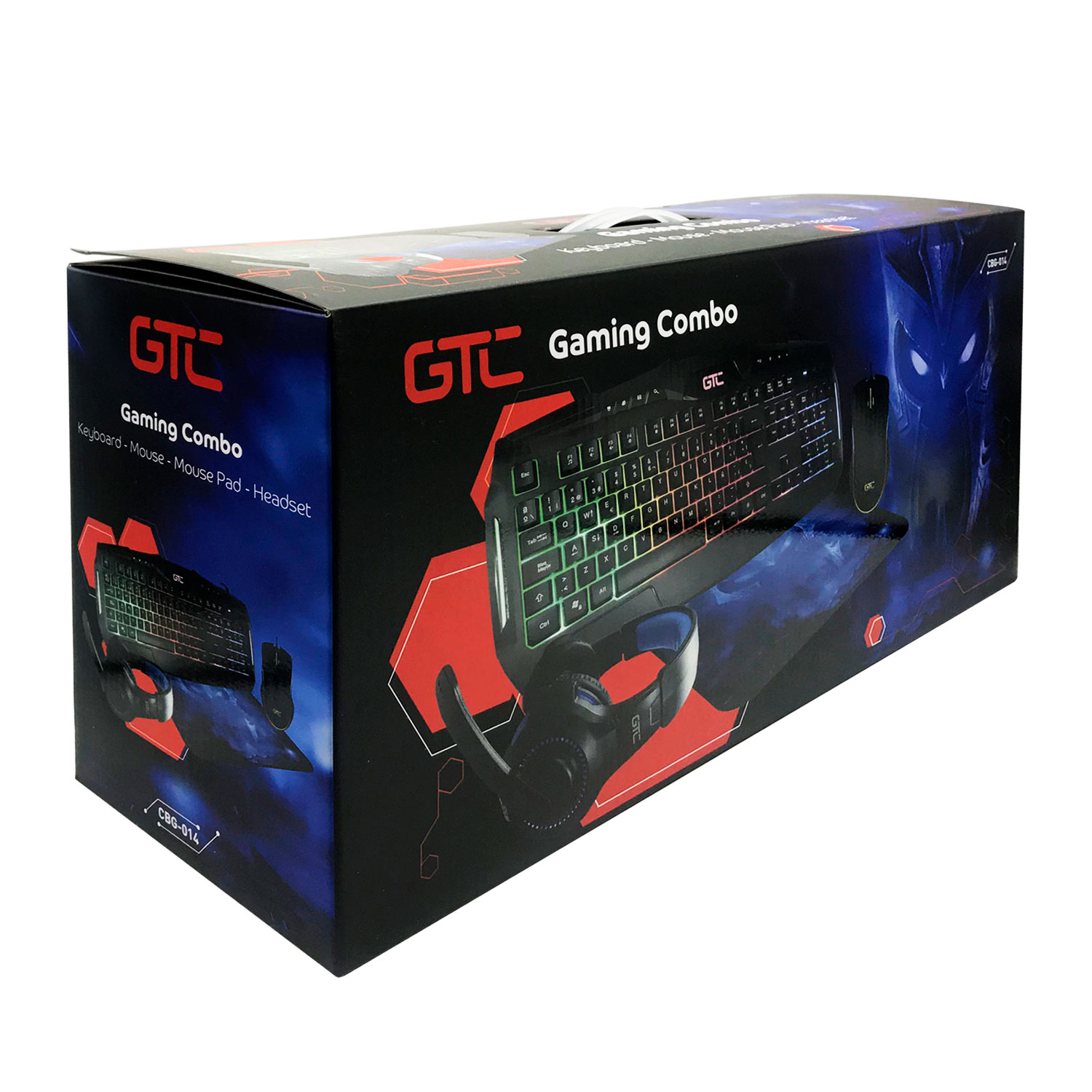Pack gamer teclado + mouse + audifono cbg-014
