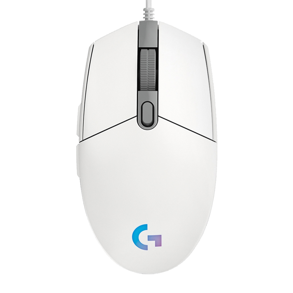 Mouse gamer logitech g203 lightsync blanco