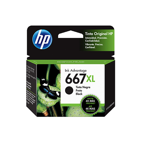 Cartucho hp 667 xl negro