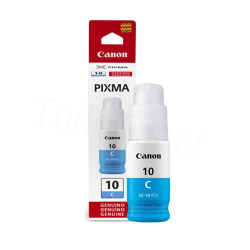 Tinta canon 10 botella cyan