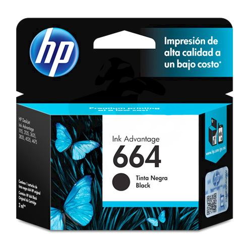 Cartucho hp 664 black