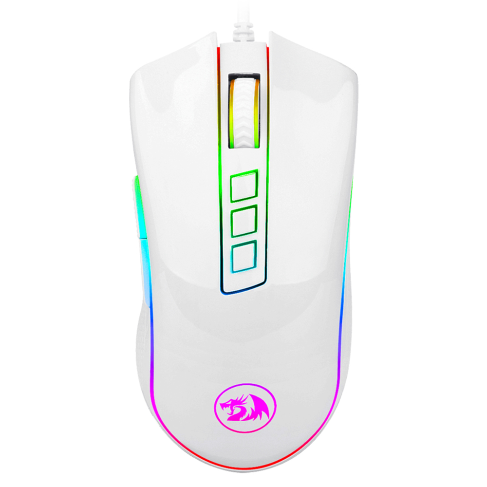 Mouse gamer redragon cobra white