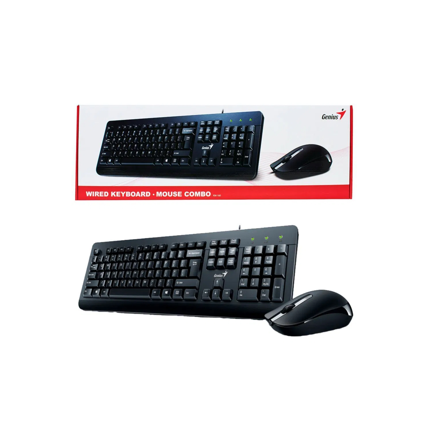 Kit teclado + mouse  genius km - 160