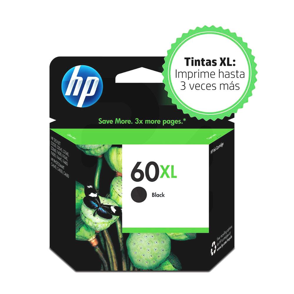 Cartucho hp 60 xl black