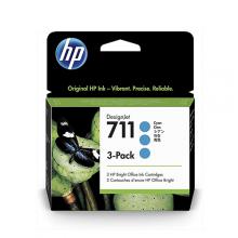 CARTUCHO HP 711 PACK 3 29 ML CYAN