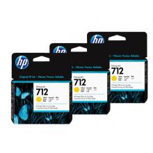 CARTUCHO HP 712 PACK 3 29 ML YELLOW