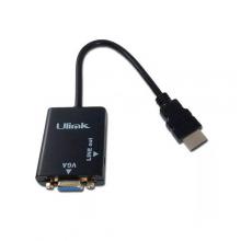 ADAPTADOR HDMI MACHO A VGA HEMBRA UL-CV3500