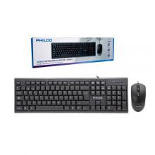 Kit teclado + mouse alambrico philco k4500