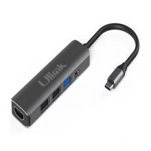 ADAPTADOR MULTIPUERTO USB C 5 EN 1 