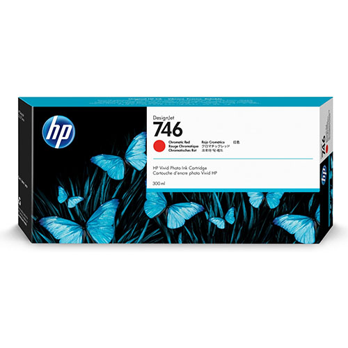 Cartucho hp 746 300 ml chromatic red 