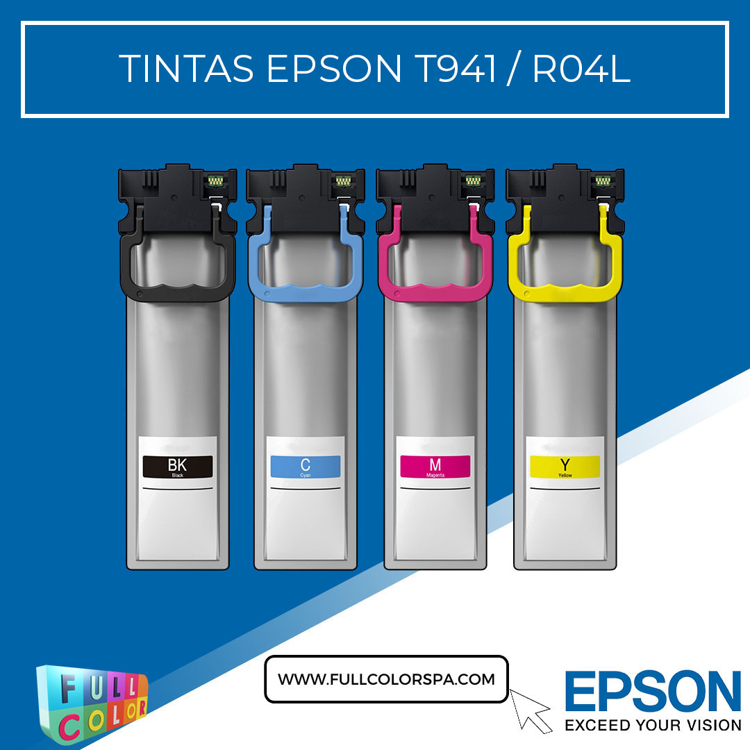 Pack cartuchos epson t941/r04l