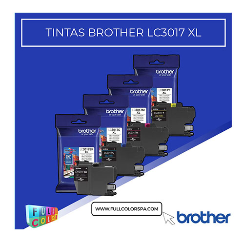 Pack cartuchos brother lc3017 xl