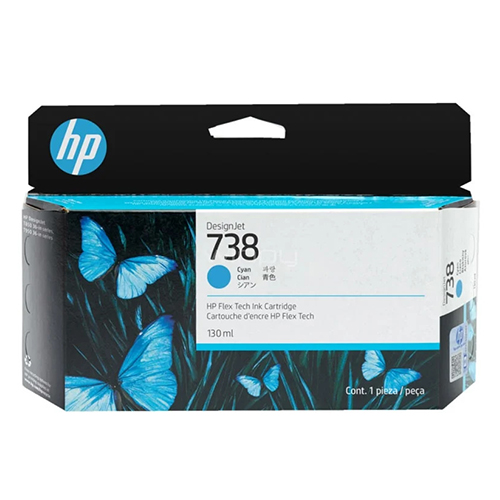 Cartucho hp 738  300 ml cyan
